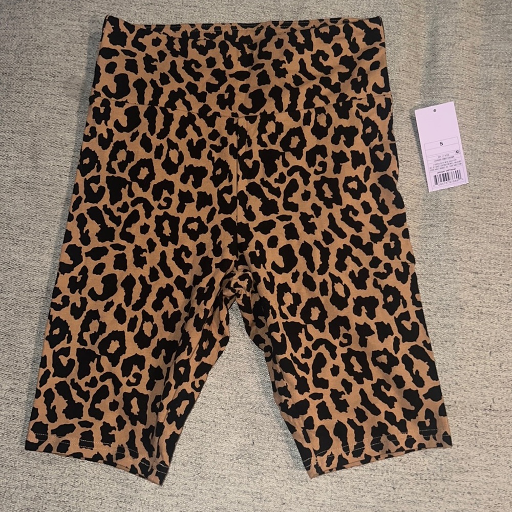 Wild fable size S leopard print biker shorts new with tag